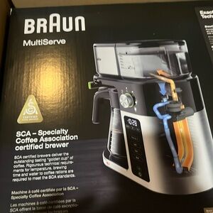 New Braun multi serve coffee maker